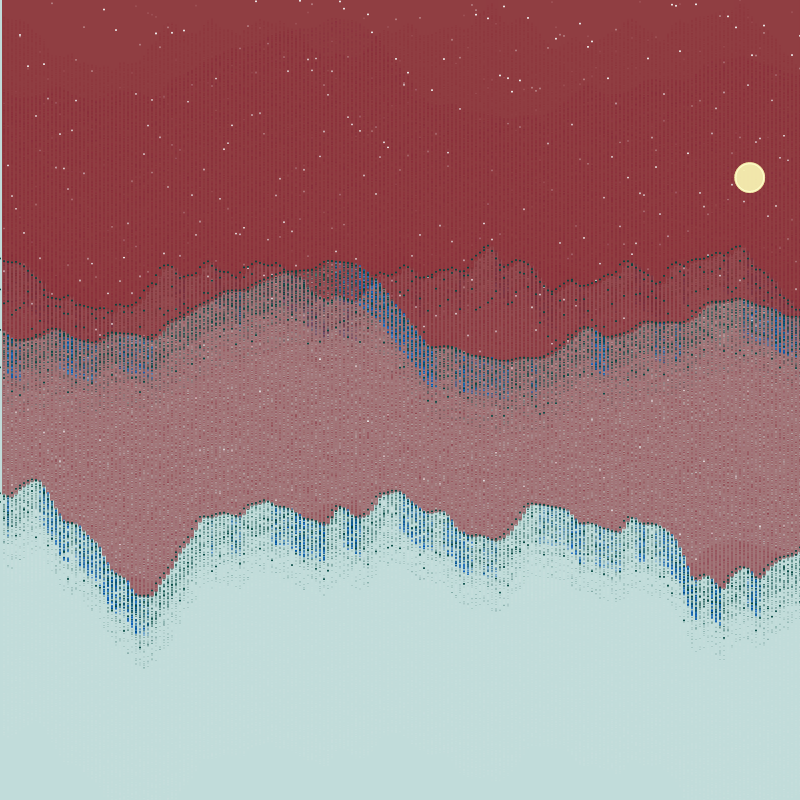Glitched Mountains GT #150 static token preview