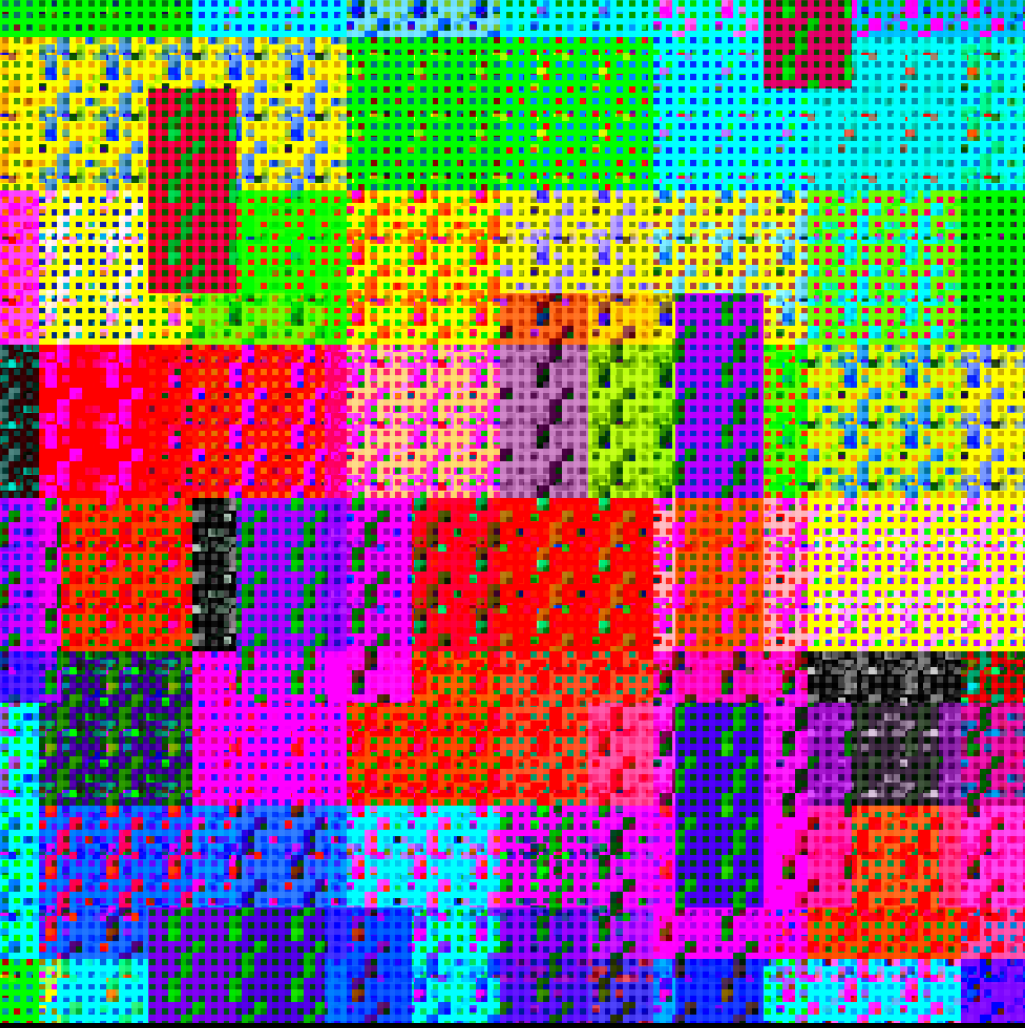 Multicolored Pixelated Field #20 static token preview