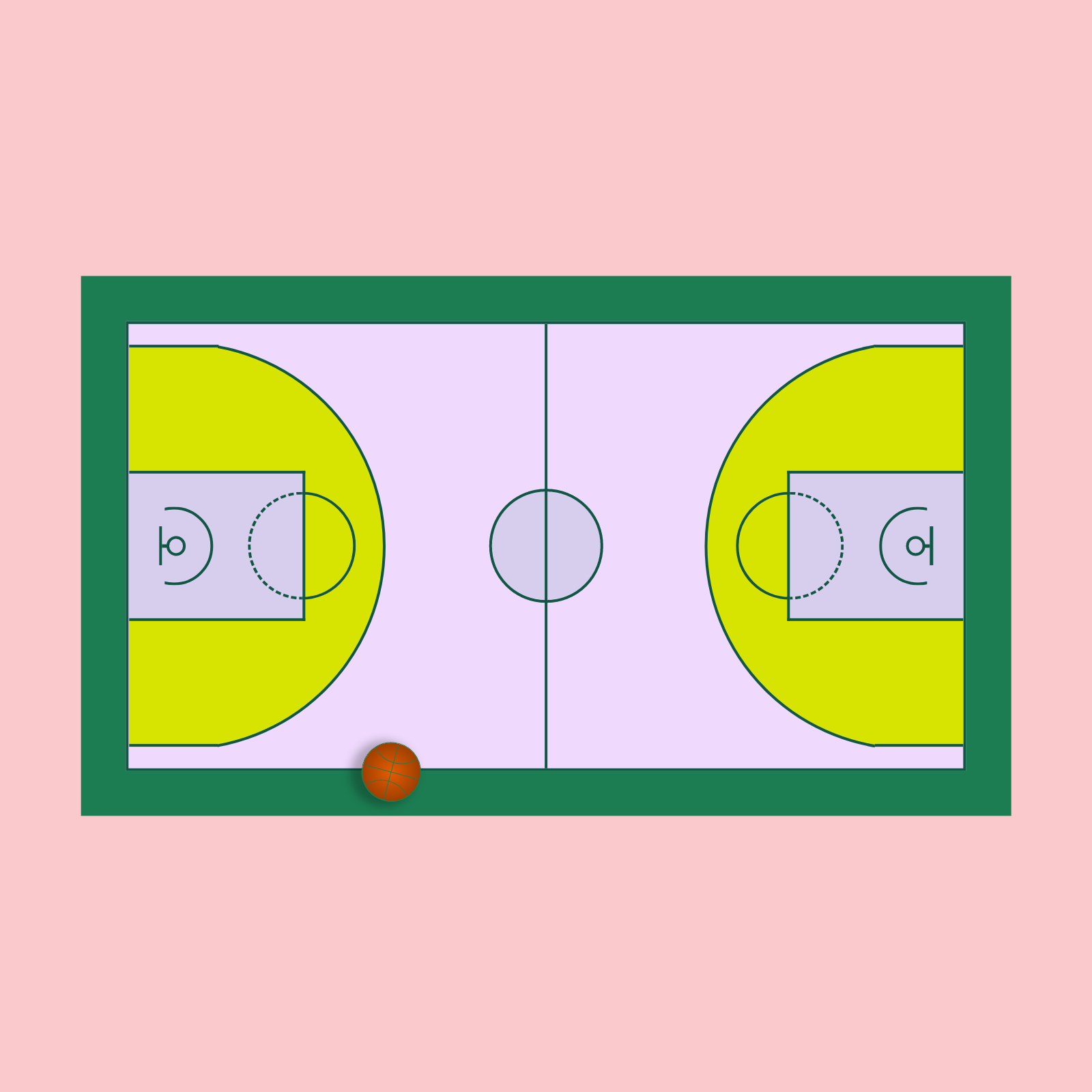 BasketBall Court Colorized. #8 static token preview