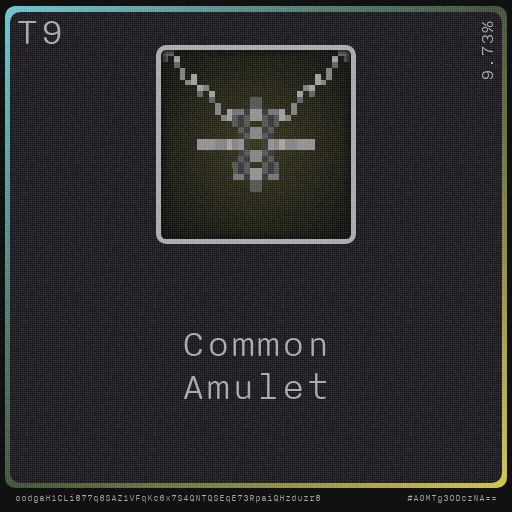 Gear for your quests - Amulet #19 static token preview