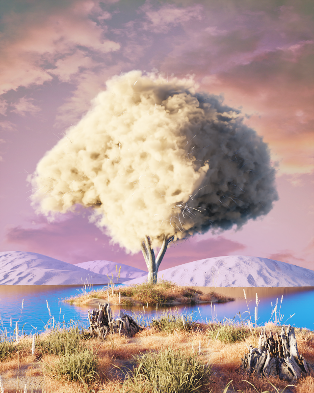 Cloudy desert #8 static token preview
