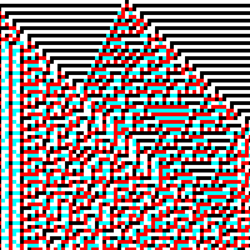 RGB Elementary Cellular Automaton #739 static token preview
