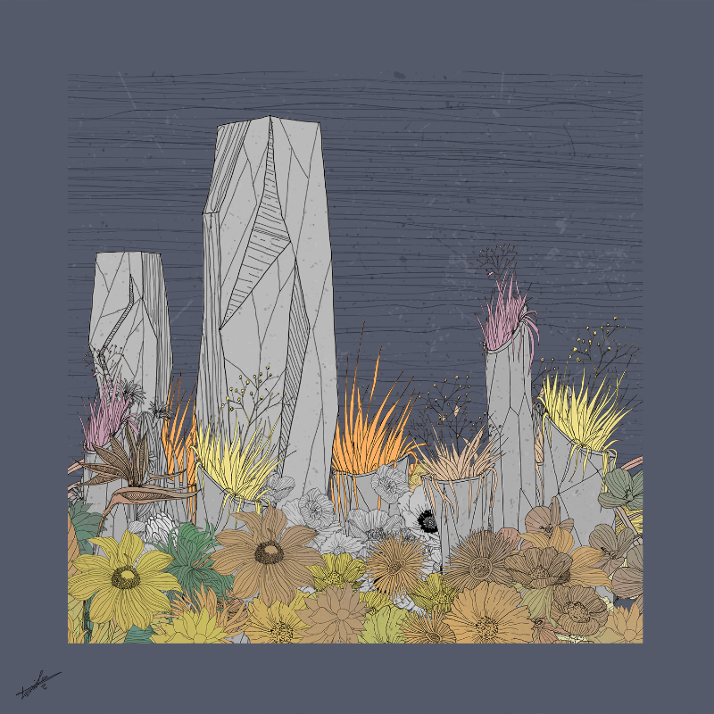 Garden of Lines #Rocks_Blooms #17 static token preview