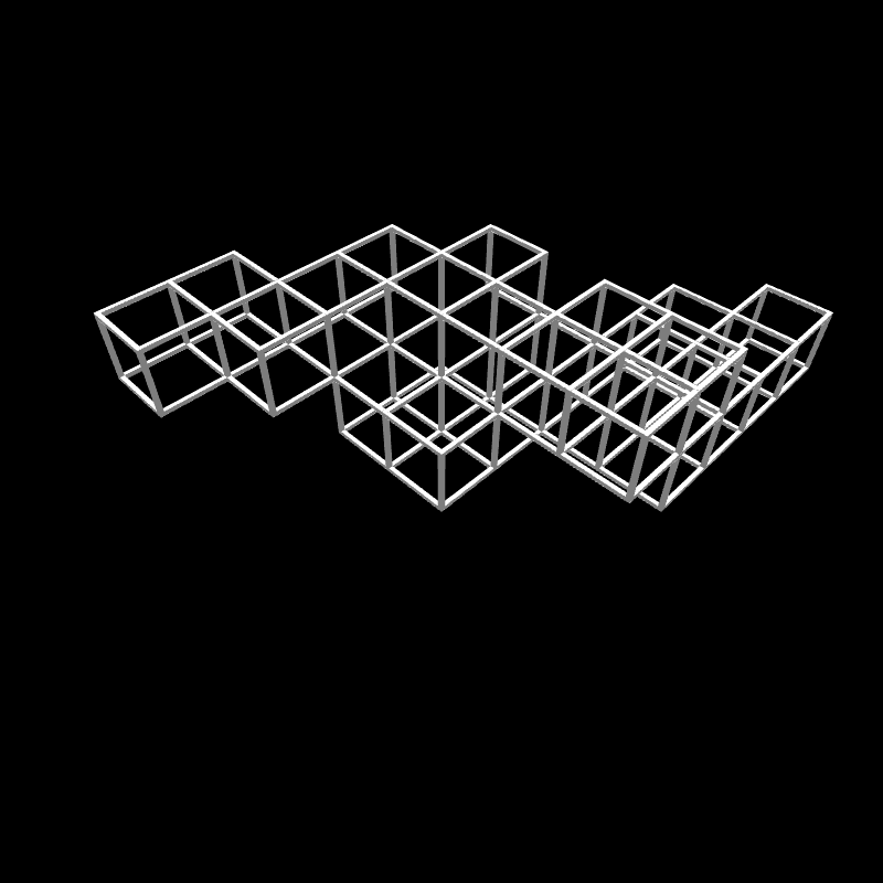 Genuary6: Drunken Modular Cubes #5 static token preview