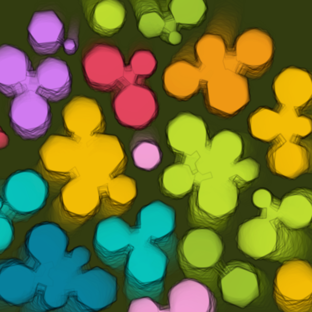 Colorful cartoon shapes(free edition) #6 static token preview