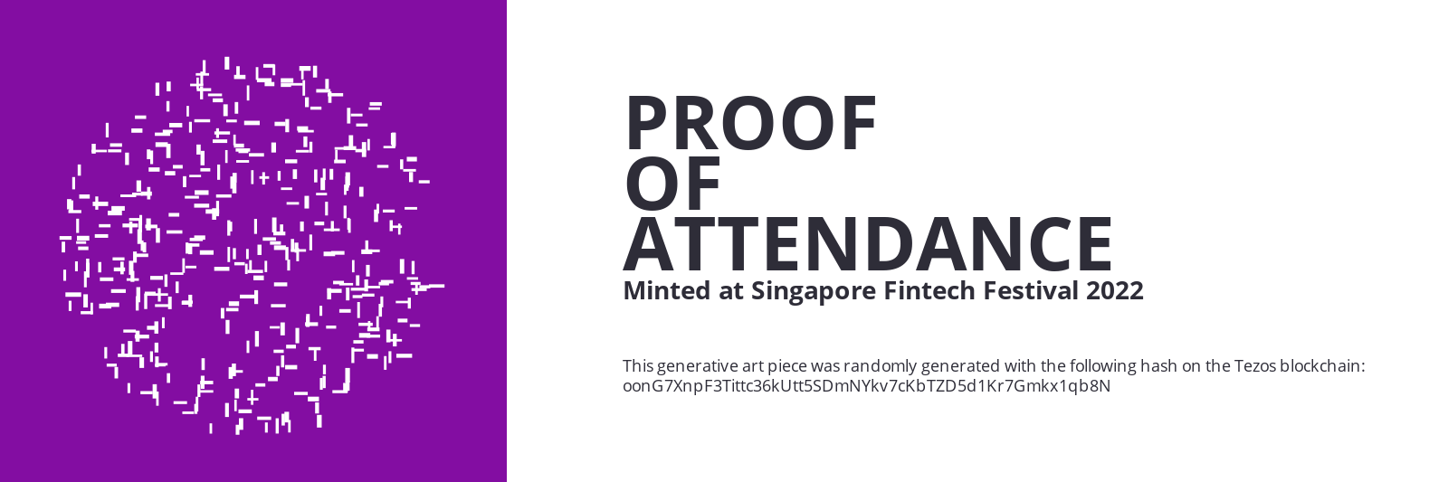 SFF2022 Proof of Attendance Token #999 static token preview