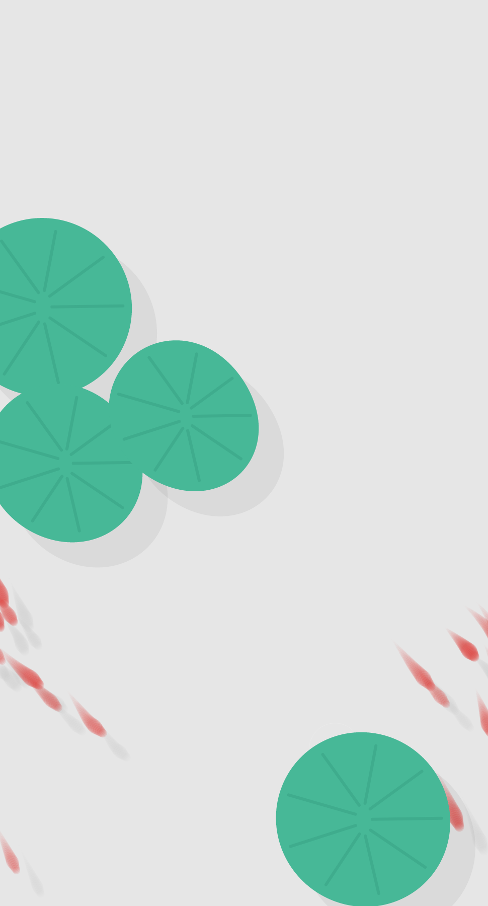 Fish playing among lotus leaves #4 static token preview