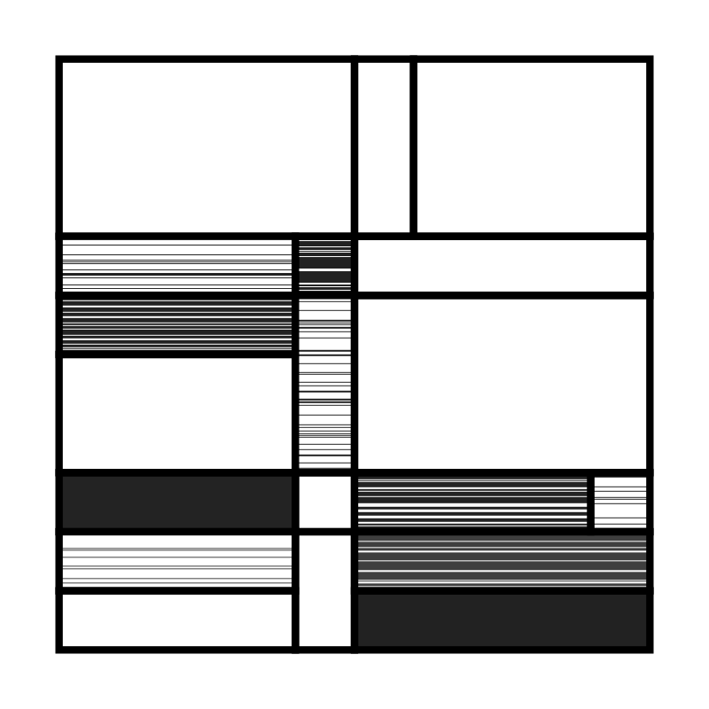 Mono Mondrian #16 static token preview