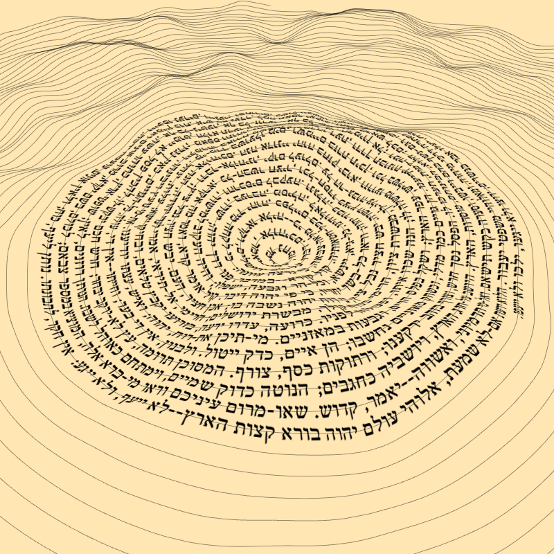 Topographic text #10 static token preview