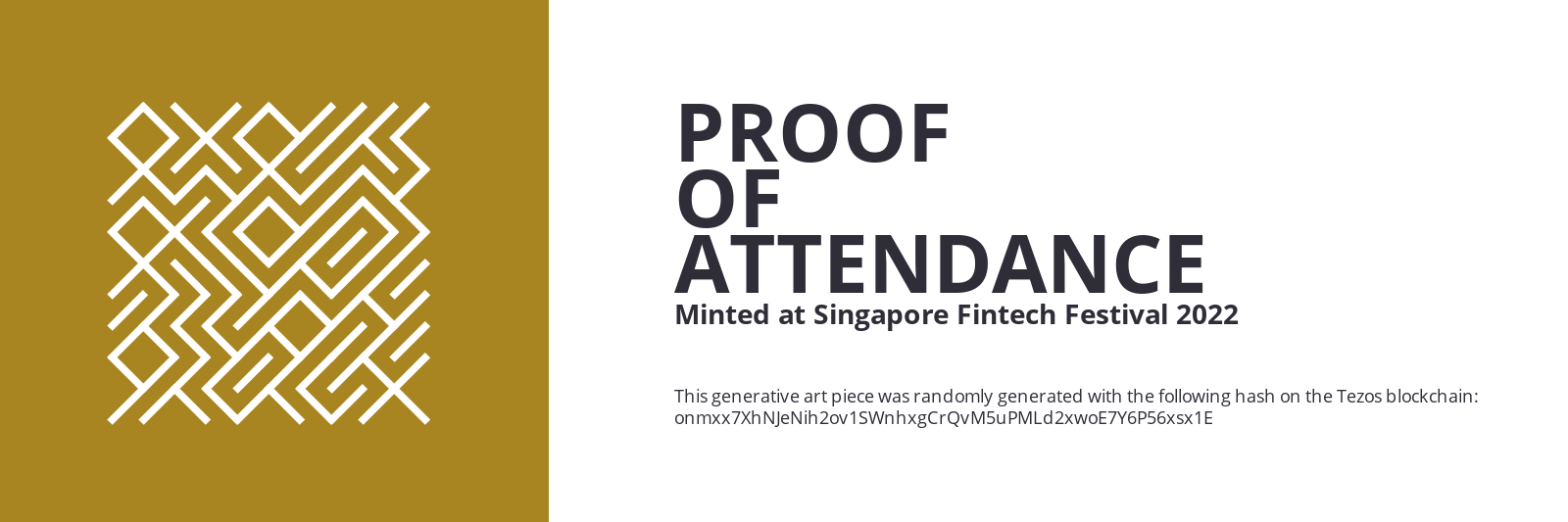 SFF2022 Proof of Attendance Token #1959 static token preview