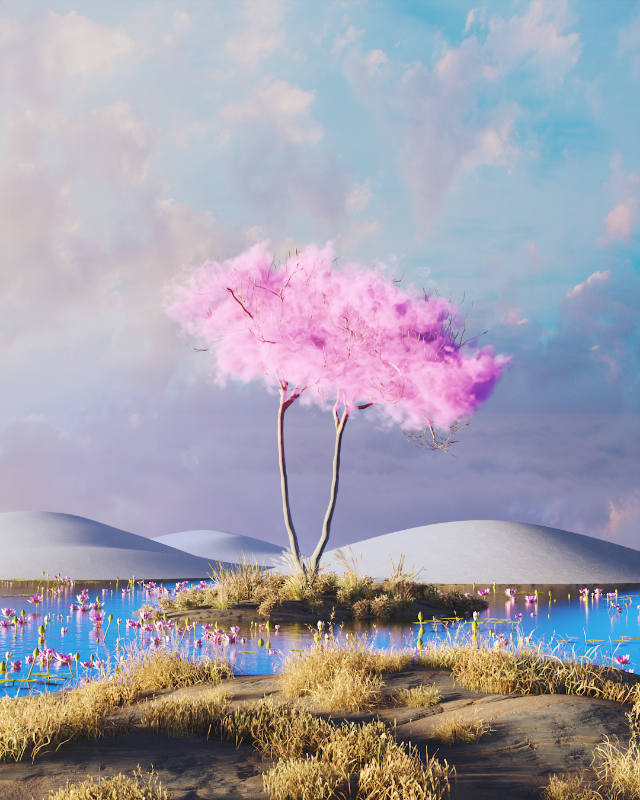 Cloudy desert #7 static token preview