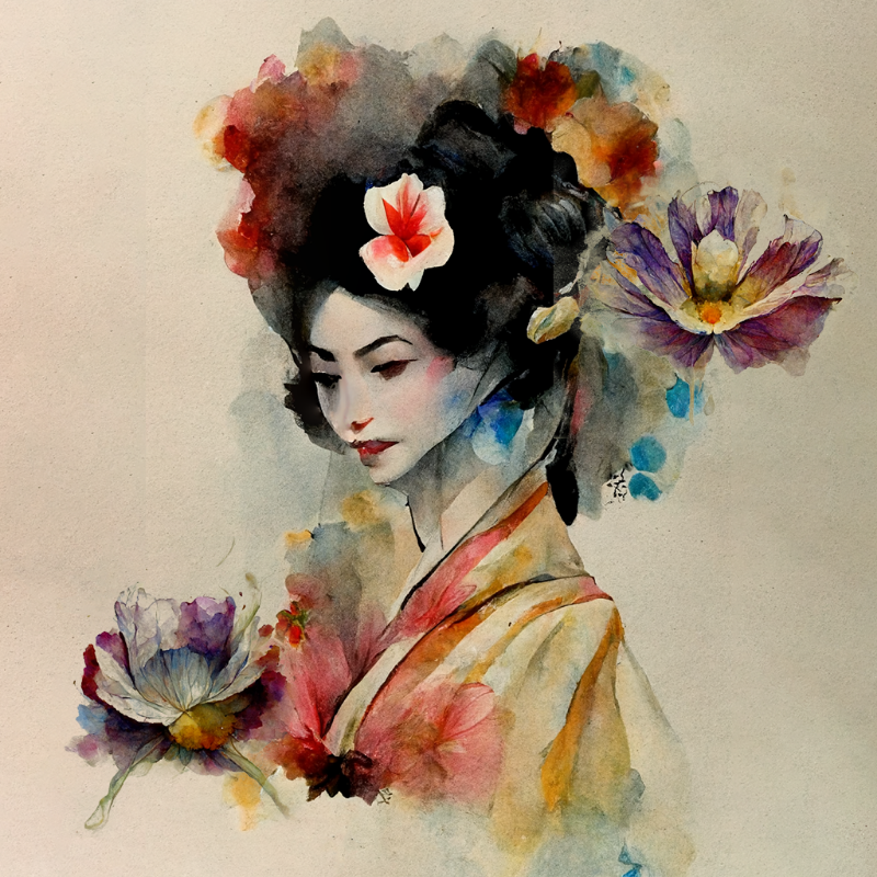 Flower Geisha #5 static token preview