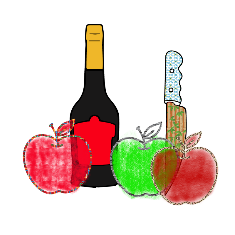 bottle and apples #5 static token preview