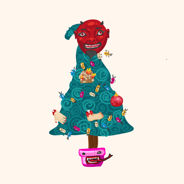 Creepy Christmas Tree For You! #19 static token preview