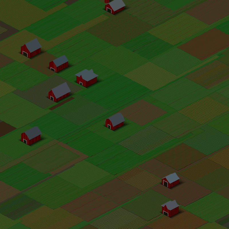 RED FARMS IN A QUIET COUNTY #3 static token preview