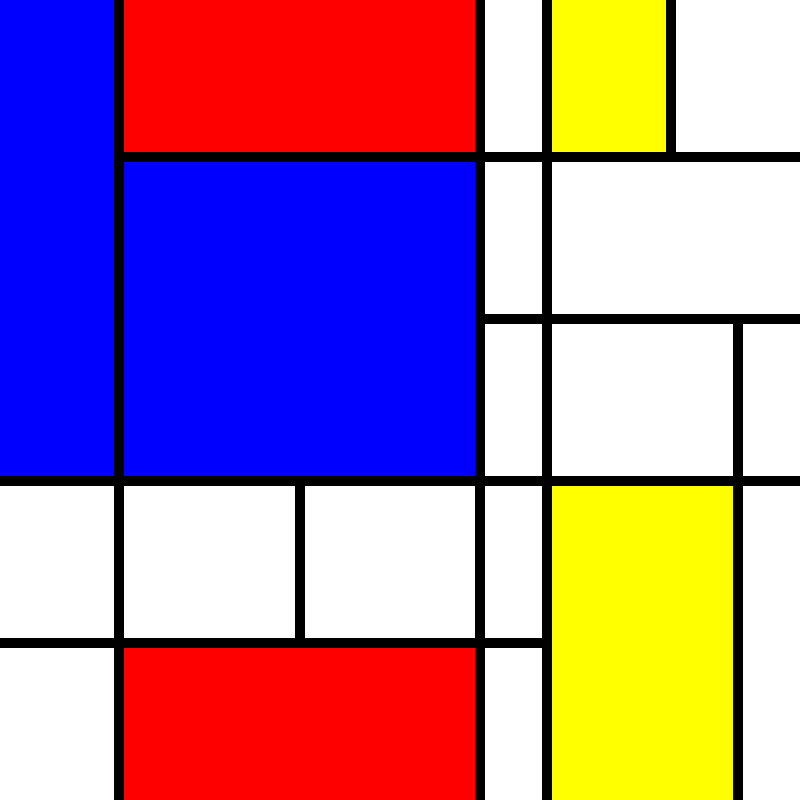 compositioninredblueandyellow.art, (NFT) #4 static token preview