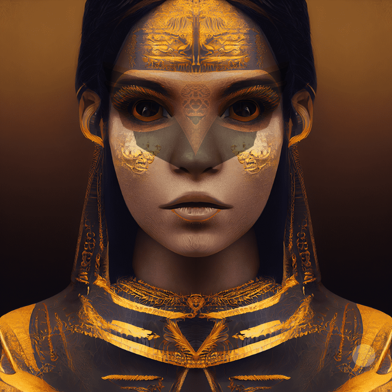 Egyptian woman #1 static token preview