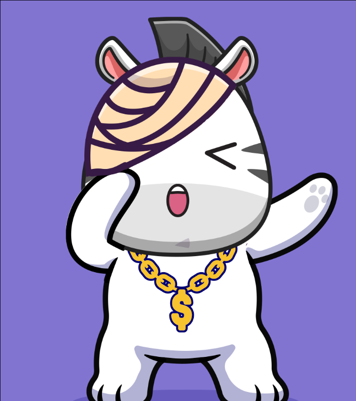 Baby Zebra Gang #2 static token preview