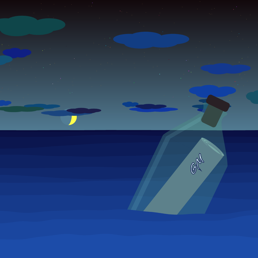 message in the bottle #21 static token preview