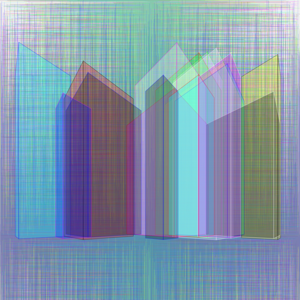 Abstract skylin #17 static token preview
