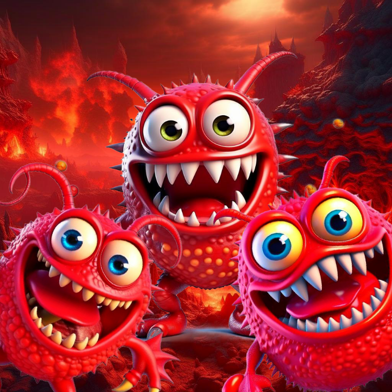 Red Monsters #3 static token preview