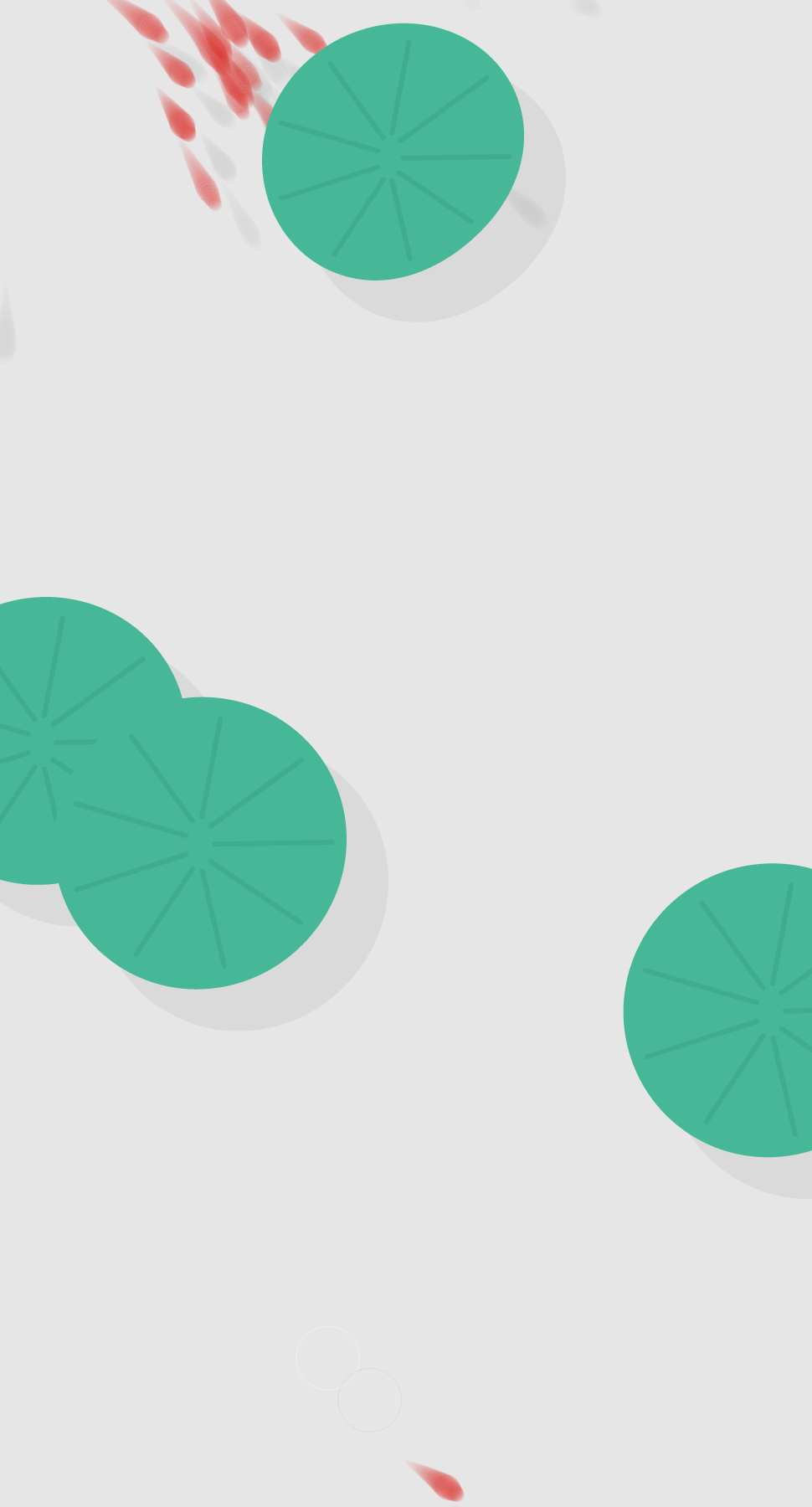 Fish playing among lotus leaves #8 static token preview