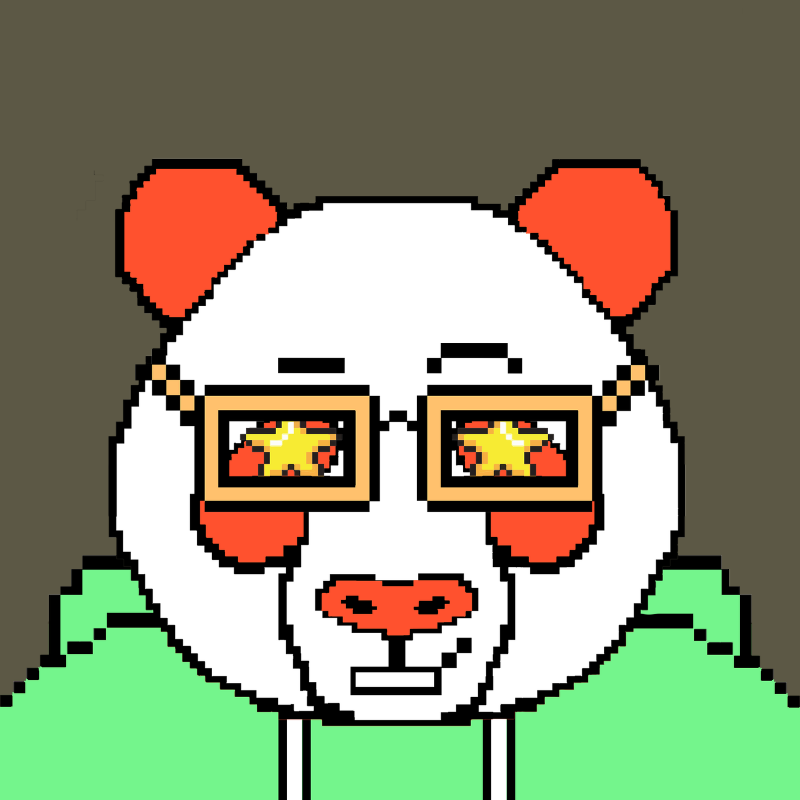 Evolving Pixel Pandas #2 static token preview