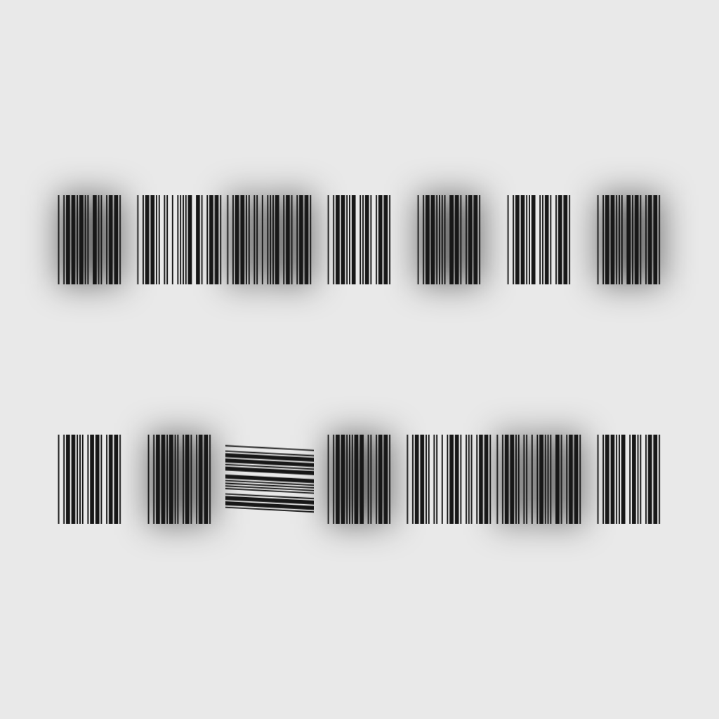 barcode(fxhash) #14 static token preview