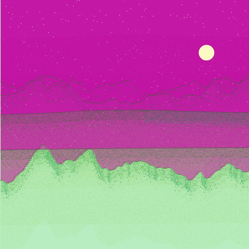Glitched Mountains GT #154 static token preview