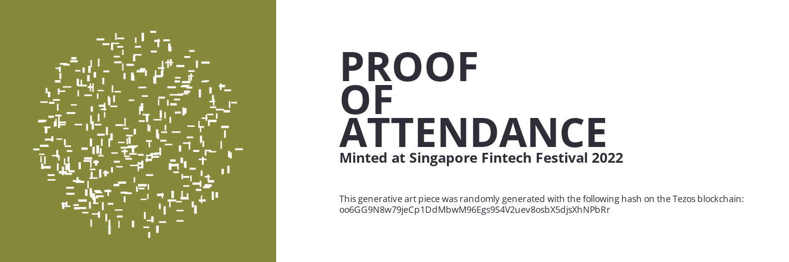 SFF2022 Proof of Attendance Token #974 static token preview