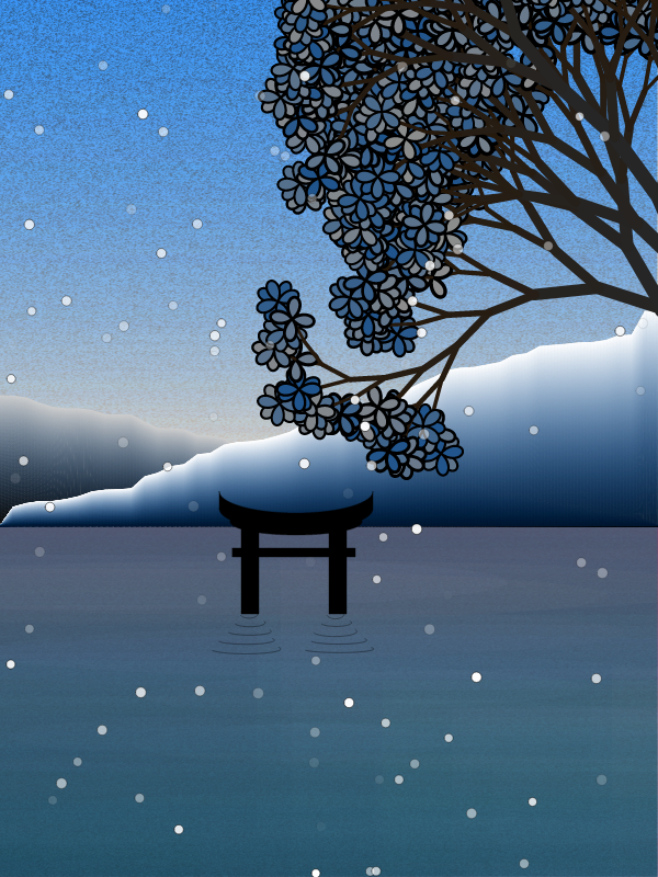 Winter morning in a village near Tokyo #14 static token preview