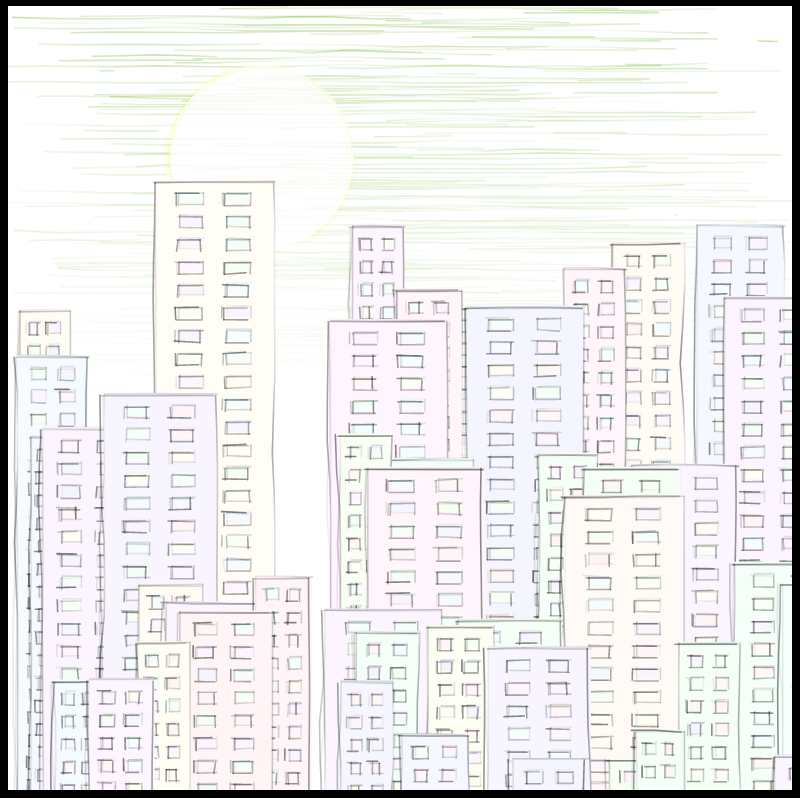 City sketch #14 static token preview