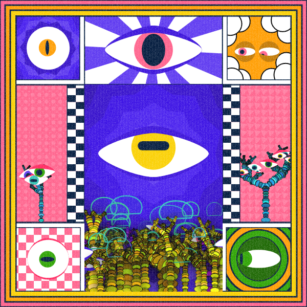 Zebra's Mirror #1 [p5.js] #13 static token preview