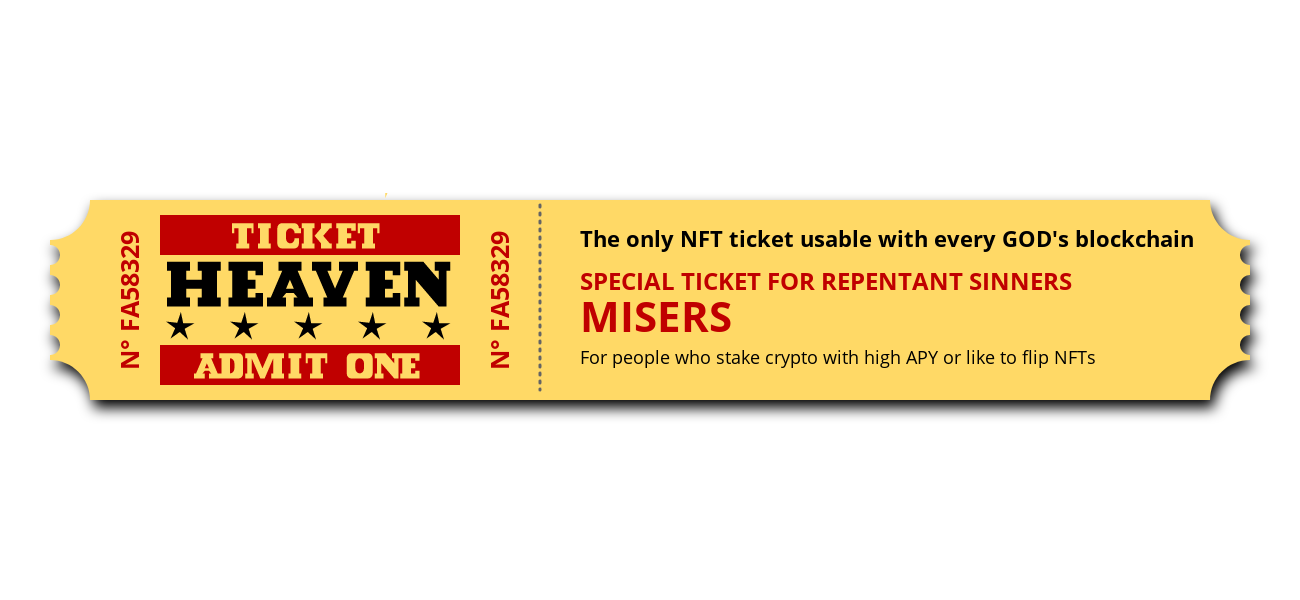 Ticket to Heaven #12 static token preview