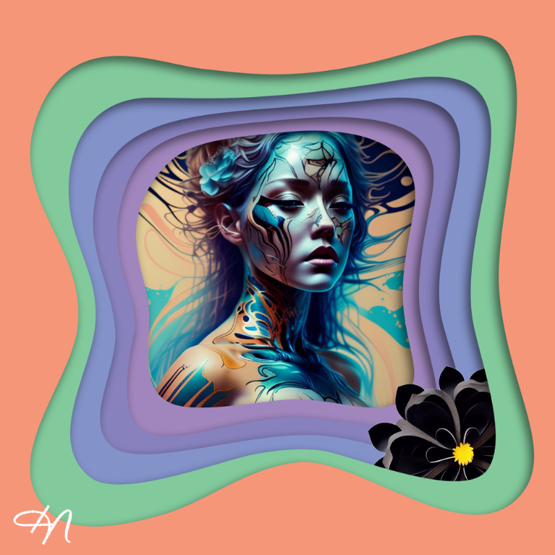 Black Flower #6 static token preview