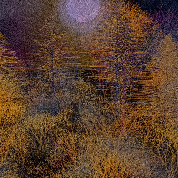 Moonlit Native Bush #3 static token preview
