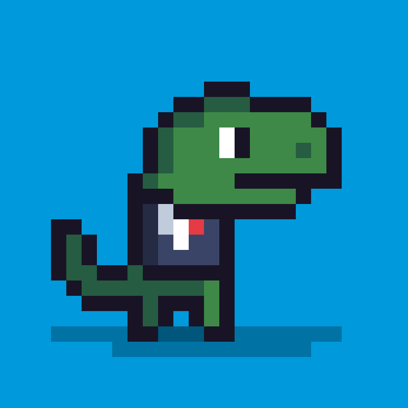 Pixel Dinos #163 static token preview