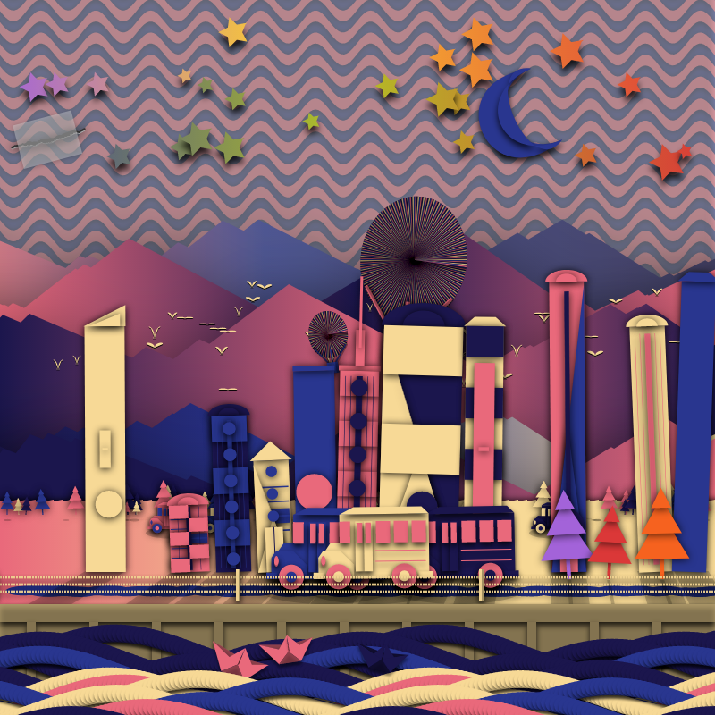 Paper Art 2.5D #3 static token preview
