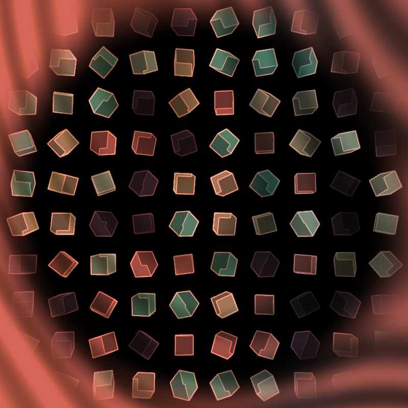 Interactive Cubes Grid #9 static token preview