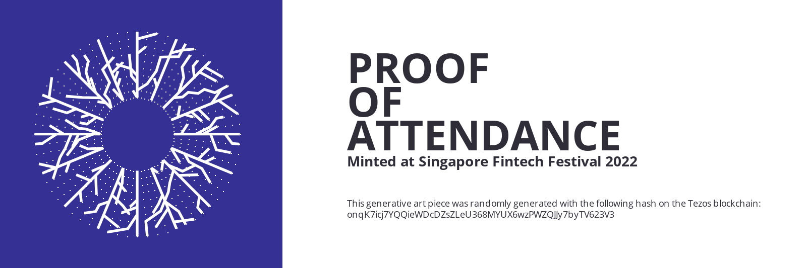 SFF2022 Proof of Attendance Token #1103 static token preview