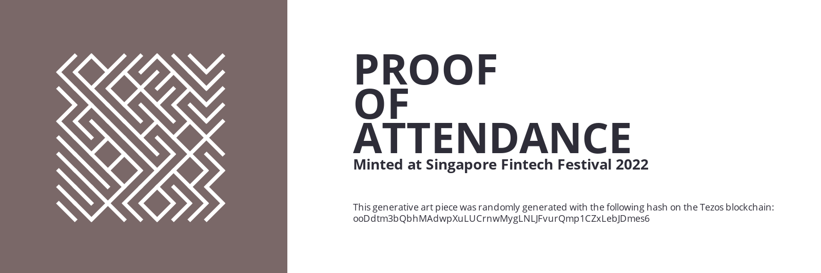 SFF2022 Proof of Attendance Token #2018 static token preview