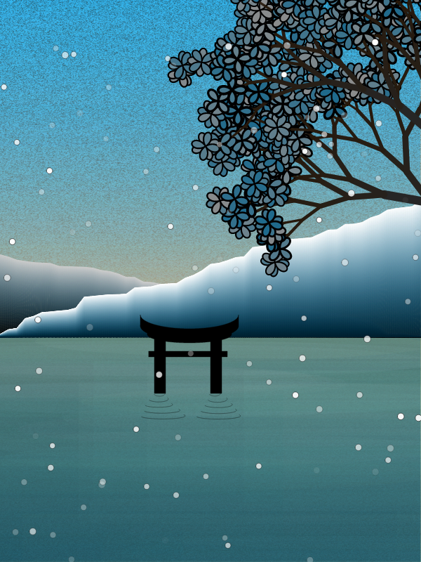 Winter morning in a village near Tokyo #12 static token preview