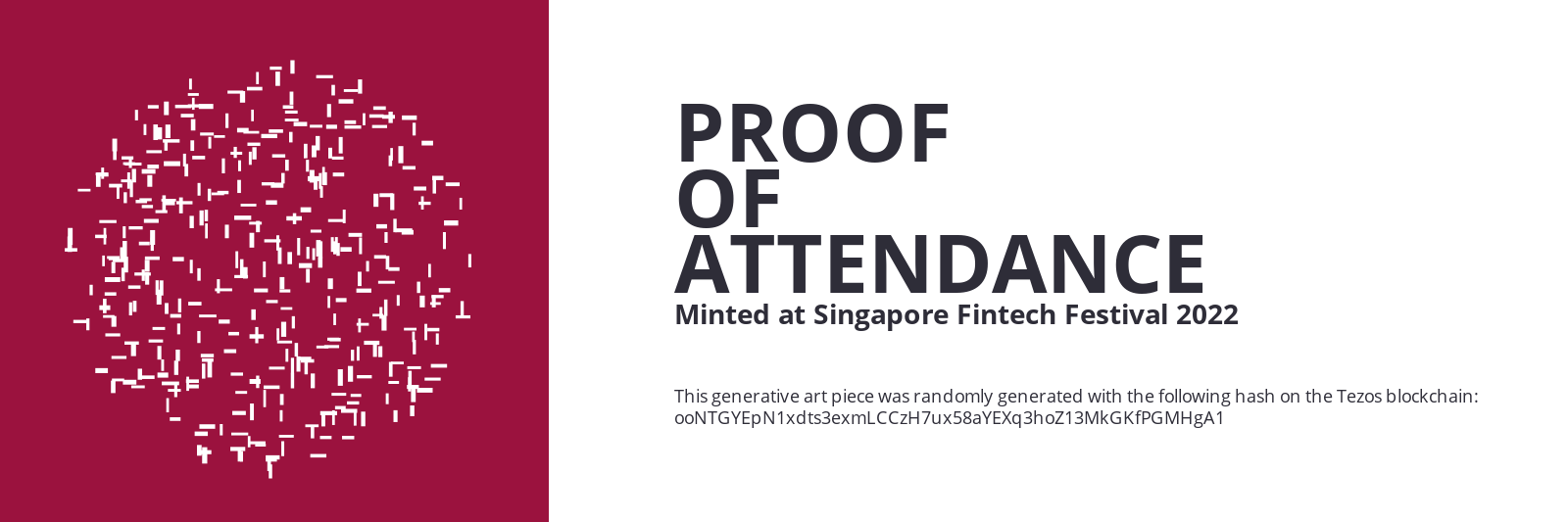 SFF2022 Proof of Attendance Token #1993 static token preview