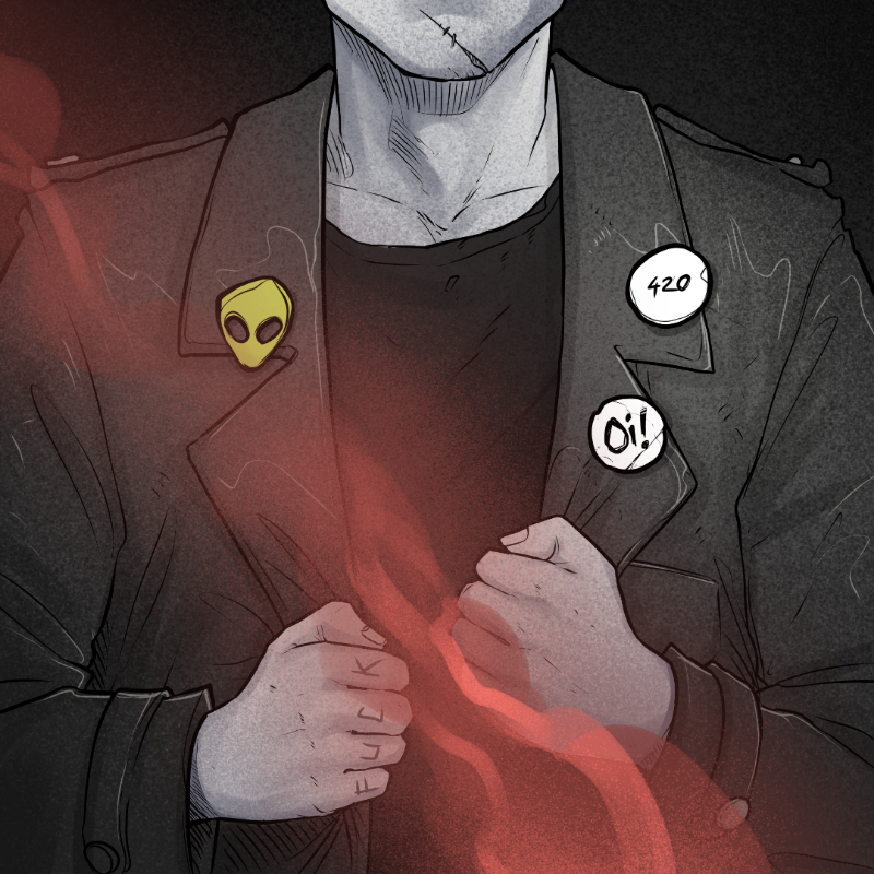 PUNX NOT DEAD #18 static token preview