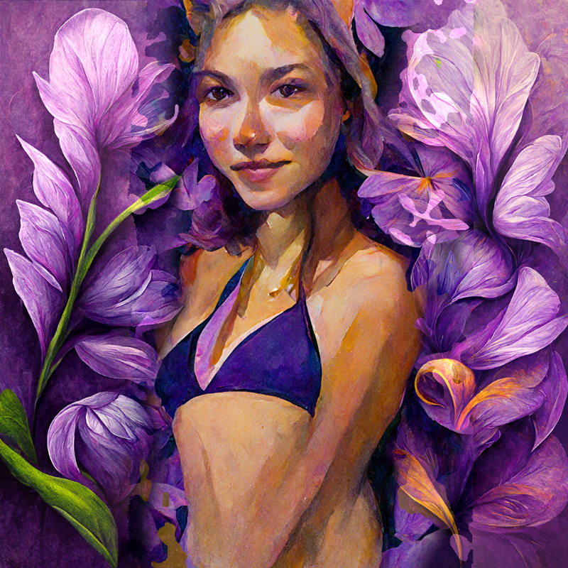 Girl and Flower #3 #9 static token preview