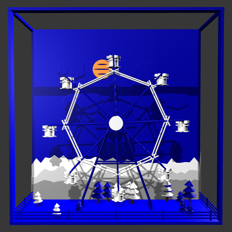 “Uncle Run” Fun Park: Ferris Wheel #14 static token preview