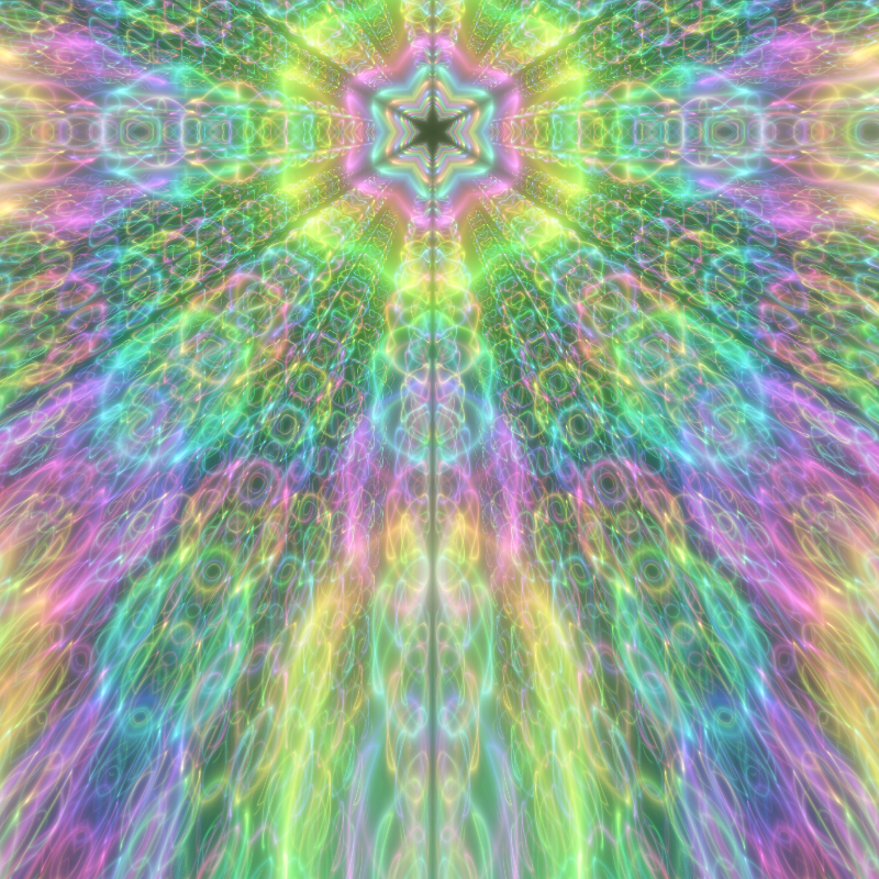 Fluorescent Hexagram #2 static token preview