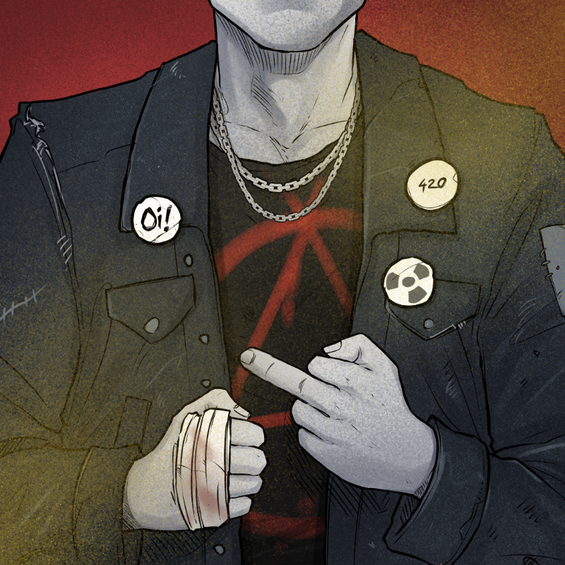 PUNX NOT DEAD #12 static token preview
