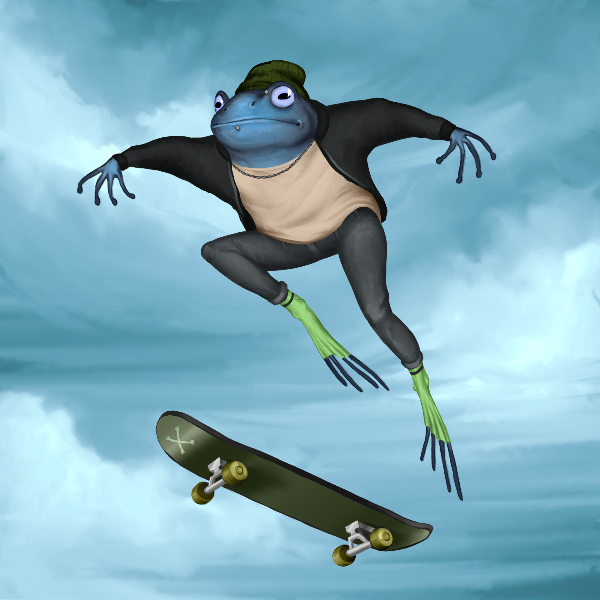 SKATER FROGS 🐸 #17 static token preview