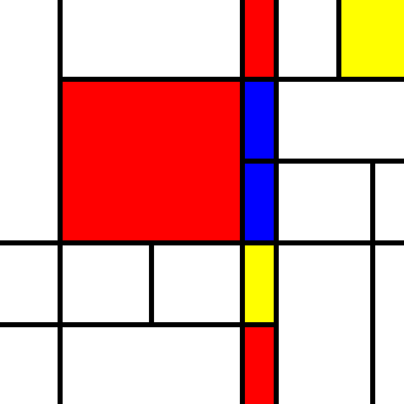 compositioninredblueandyellow.art, (NFT) #12 static token preview
